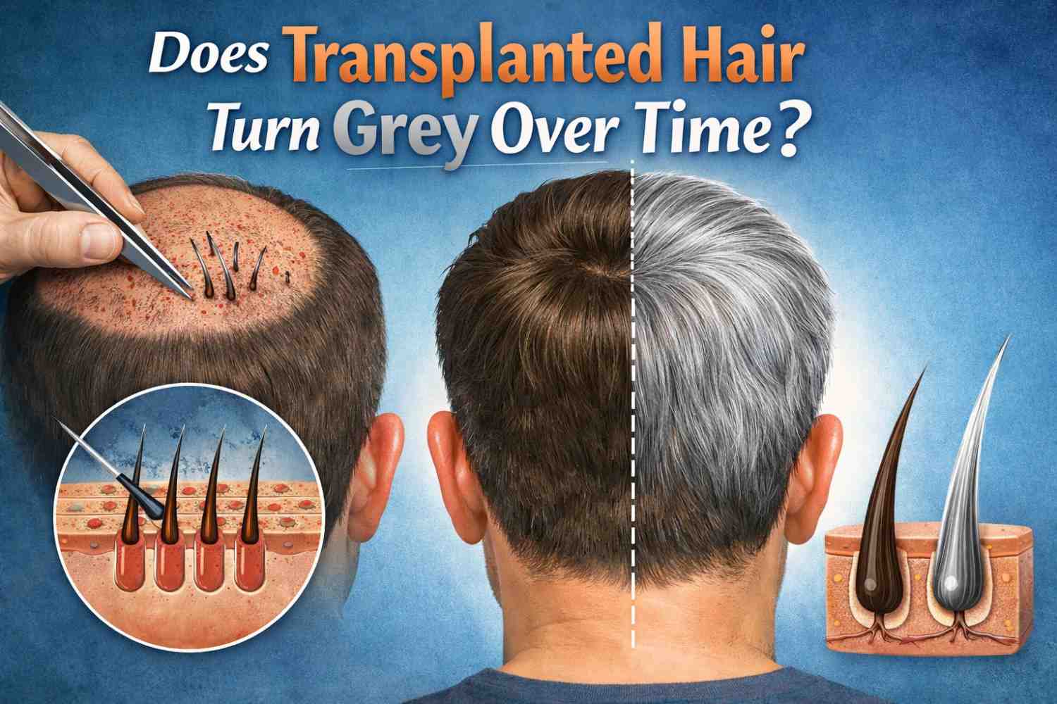 Does Transplanted Hair Turn Grey Over Time