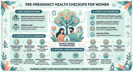Pre-Pregnancy Health Checkups for Women.