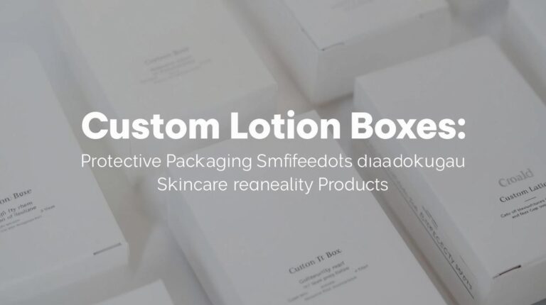 Custom Lotion Boxes: Protective Packaging for Skincare and Beauty Products